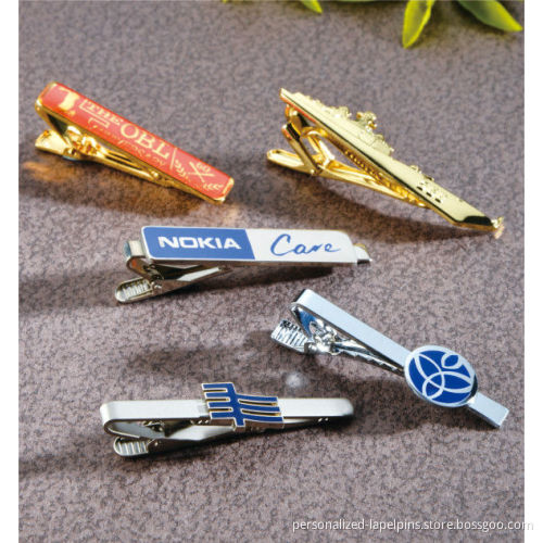 Offset Printing Logo Cufflinks And Tie Clips, For Souvenirs And Apparel Accessories